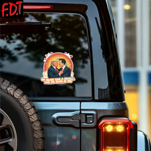 FDT Anti-Trump Feminist - Fuck Trump - Donald Trump Elon Musk Love Sticker and Car Magnet