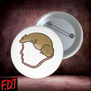 FDT Anti Trump Feminist - Trump Rat Button