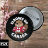 FDT Anti Trump -Fuck Trump Elbows Up Canada Button