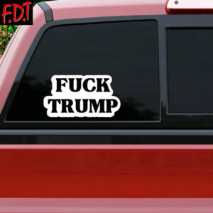 FDT Anti Trump - Fuck Trump Fascism Political Democrat Sticker and Car Magnet