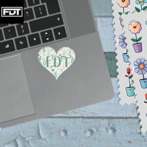 FDT Anti Trump Heart Vinyl Sticker and Car Magnet