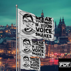 FDT Anti Trump - I Didn't Vote For (Him) Speak Your Mind Even If Your Voice Shakes Flag