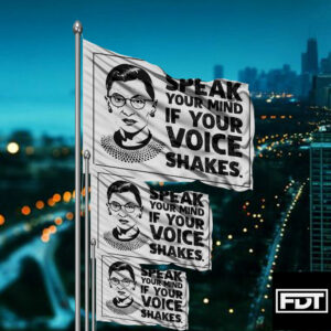 FDT Anti Trump - I Didn't Vote For (Him) Speak Your Mind Even If Your Voice Shakes Flag