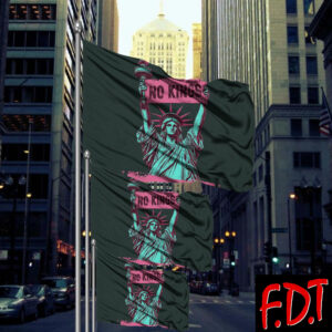 FDT Anti Trump No King - Fascism Political Democrat Flag