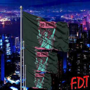 FDT Anti Trump No King - Fascism Political Democrat Flag