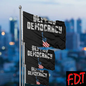 FDT Anti Trump - Not My President - Fuck Trump Defend Democracy Flag