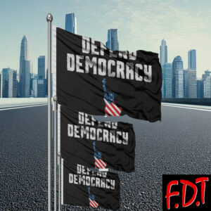 FDT Anti Trump - Not My President - Fuck Trump Defend Democracy Flag