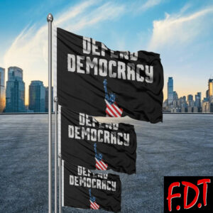FDT Anti Trump - Not My President - Fuck Trump Defend Democracy Flag