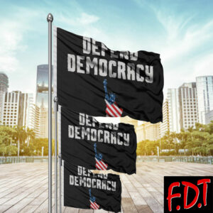 FDT Anti Trump - Not My President - Fuck Trump Defend Democracy Flag