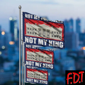 FDT Anti Trump - Not My President - Not My King 2025 Flag