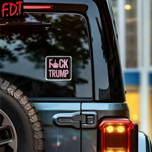 FDT Anti Trump - Not My President - Pink Fuck Trump Sticker and Car Magnet