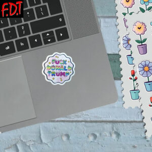 FDT Anti Trump - Not My President - Pro-Democracy Sticker and Car Magnet