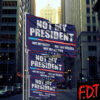 FDT Anti Trump - Not My President - Resist Hate Flag