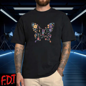 FDT Anti Trump - Not My President - Subtle Fuck Trump Floral Butterfly T-Shirt