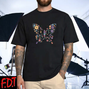 FDT Anti Trump - Not My President - Subtle Fuck Trump Floral Butterfly T-Shirt