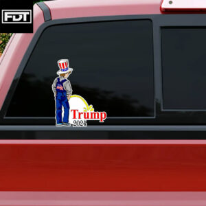 FDT Anti Trump -Piss on Trump - Piss on 2025 Reflective Sticker and Car Magnet