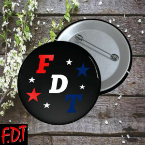 FDT Anti Trump -Resist Fascism Political Button
