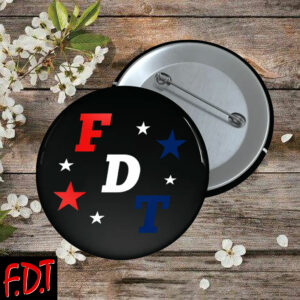 FDT Anti Trump -Resist Fascism Political Button