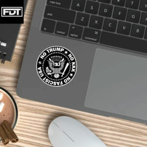 FDT Anti-Trump Sticker and Car Magnet - No Trump No Fascist USA