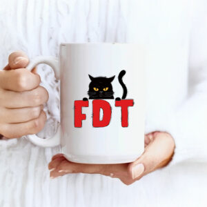 FDT Black Cat Anti Trump Mug