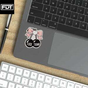 FDT Cherry Sticker and Car Magnet - Anti Trump Not My President
