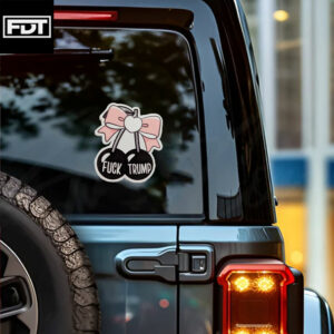 FDT Cherry Sticker and Car Magnet - Anti Trump Not My President