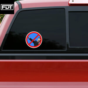 FDT (F Donald Trump) anti musk Twitler salute sticker and car magnet