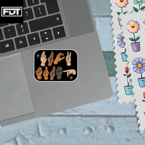 FDT Fck Trump Sign Language - Anti Trump Sticker and Car Magnet