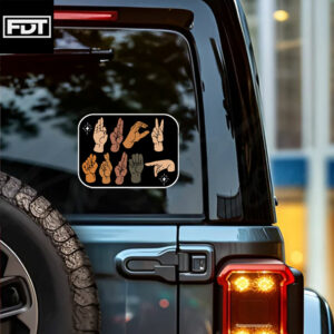 FDT Fck Trump Sign Language - Anti Trump Sticker and Car Magnet