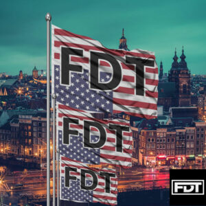 FDT Fuck Trump - (F Donald Trump) Anti MAGA Anti Trump Sign For Rally March Protest Flag