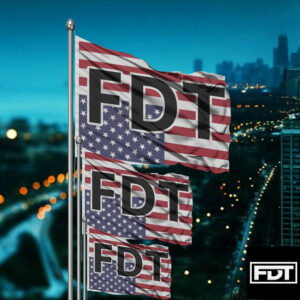 FDT Fuck Trump - (F Donald Trump) Anti MAGA Anti Trump Sign For Rally March Protest Flag