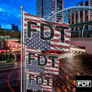 FDT Fuck Trump - (F Donald Trump) Anti MAGA Anti Trump Sign For Rally March Protest Flag