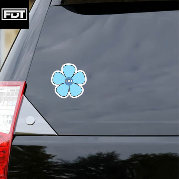 FDT Fuck Trump - (F Donald Trump) FDT Flower 2025 Defend Democracy Sticker and Car Magnet