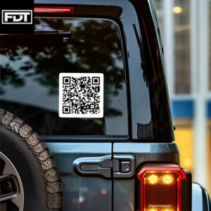 FDT Fuck Trump - (F Donald Trump) FDT Song QR Code Sticker and Car Magnet