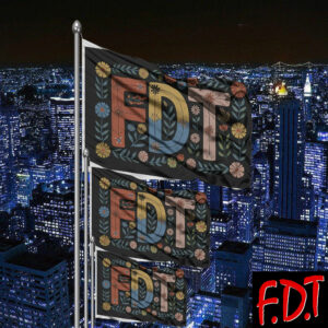 FDT Fuck Trump - Foxtrot Delta Tango Fascism Political Democrat Flag