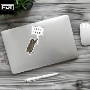 FDT Fuck Trump - Funny Raccoon Decal Sticker and Car Magnet