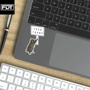 FDT Fuck Trump - Funny Raccoon Decal Sticker and Car Magnet