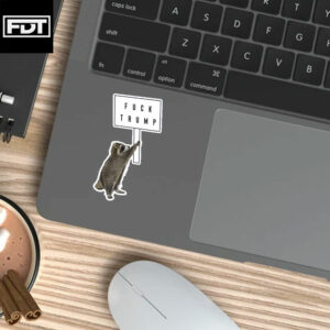 FDT Fuck Trump - Funny Raccoon Decal Sticker and Car Magnet