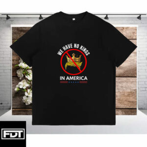 FDT Fuck Trump - No Kings in America T-Shirt - Democracy