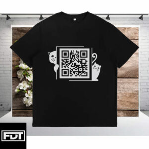 FDT Fuck Trump QR Code T-Shirt - Anti-Trump Cat