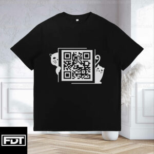 FDT Fuck Trump QR Code T-Shirt - Anti-Trump Cat