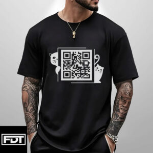 FDT Fuck Trump QR Code T-Shirt - Anti-Trump Cat