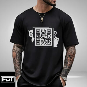 FDT Fuck Trump QR Code T-Shirt - Anti-Trump Cat