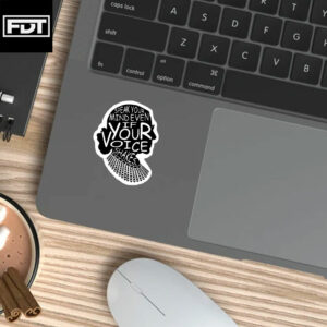 FDT Fuck Trump - Speak Your Mind Even If Your Voice Shakes Sticker and Car Magnet