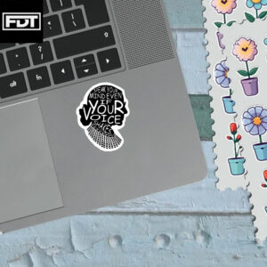 FDT Fuck Trump - Speak Your Mind Even If Your Voice Shakes Sticker and Car Magnet