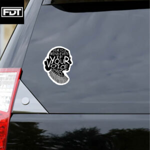 FDT Fuck Trump - Speak Your Mind Even If Your Voice Shakes Sticker and Car Magnet