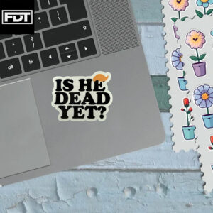FDT Fuck Trump - Trump Puppet of Elon Musk Sticker and Car Magnet - Is He Dead Yet