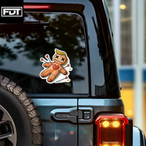 FDT Fuck Trump - Trump Voodoo Doll Leftist Sticker and Car Magnet