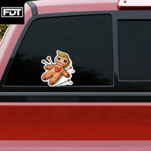 FDT Fuck Trump - Trump Voodoo Doll Leftist Sticker and Car Magnet