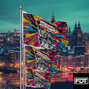 FDT Resist Fascism Flag - Anti Trump Political Statement